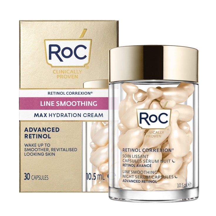 RETINOL CORREXION® Ligne Sérum de Nuit Lissant ROC 30 Gélules