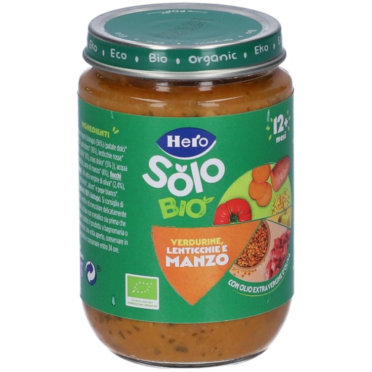Seuls les légumes avec du boeuf Hero Baby 190g