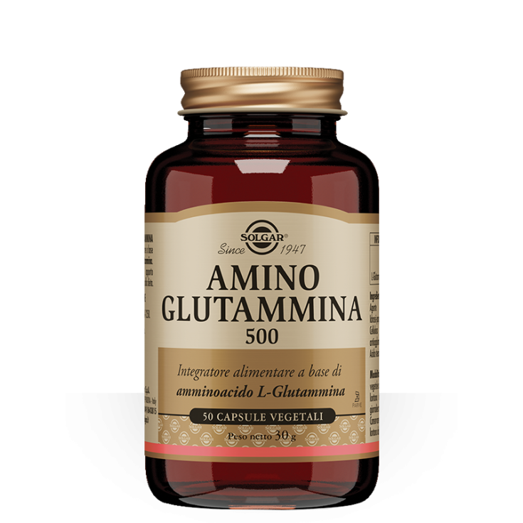 AMINO GLUTAMINE 500 SOLGAR® 50 Capsules Végétariennes