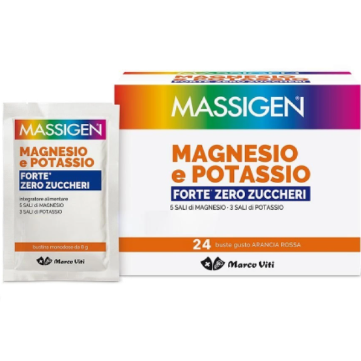 Magnésium Et Potassium Fort Triple Concentration Massigen Marco Viti 24 Sachets