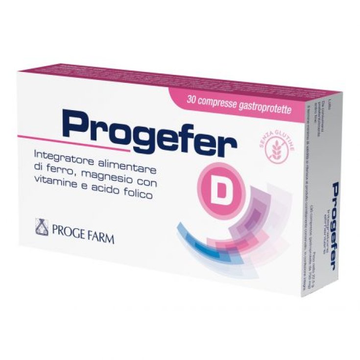 Progefer D PROGE FARM® 30 Comprimés Gastroprotégés