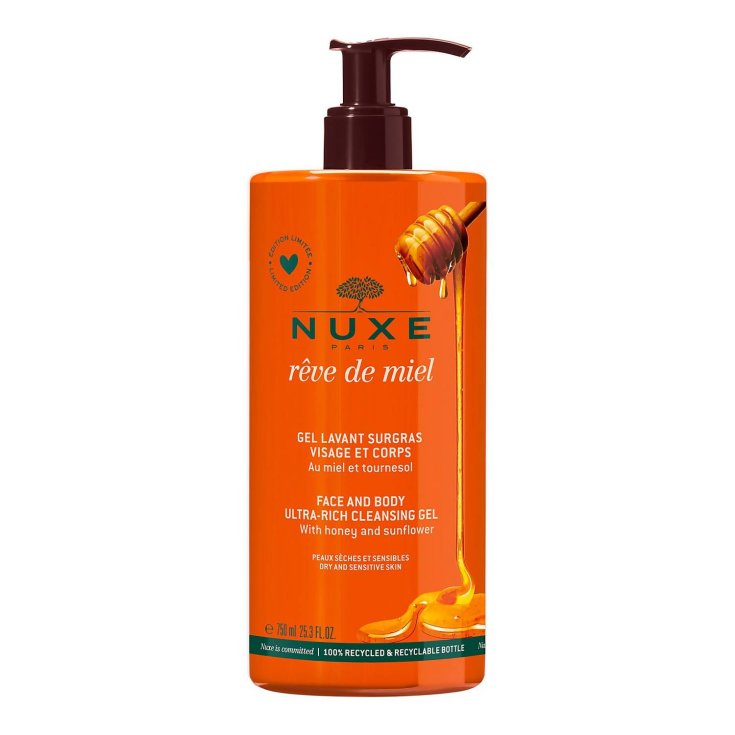 Rêve De Miel® Gel Nettoyant Visage Et Corps Au Miel Edition Limitée Nuxe 750 ml