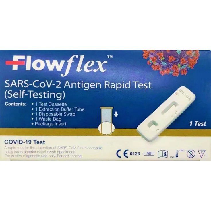 Test d'antigène rapide Flowflex™ pour le SRAS-CoV-2 (analyse autonome) 1 pièce