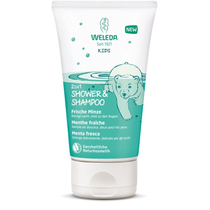 Kids 2 En 1 Weleda Menthe Shampooing-Douche 150 ml