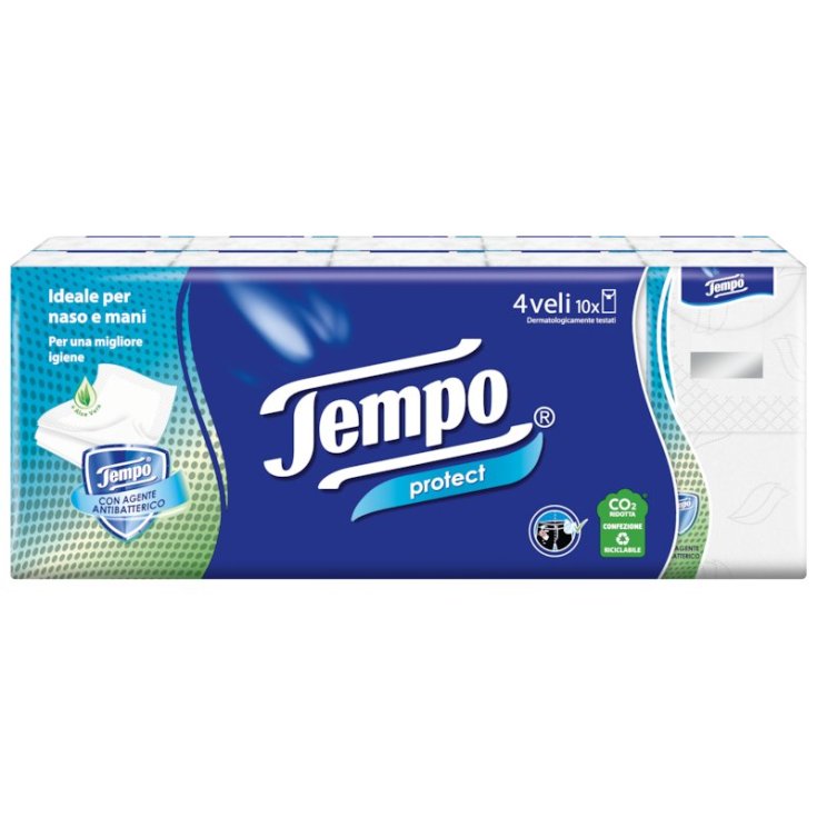 Tempo Protect Mouchoirs 10 Pièces x20 Enveloppes