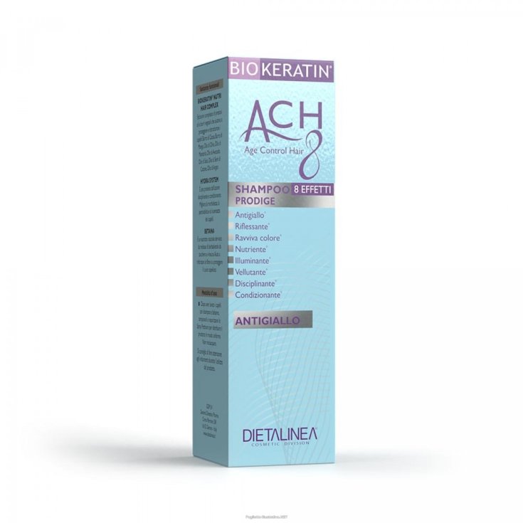 ACH 8 BIOKERATIN Shampoing Anti-jaunissement 200 ml