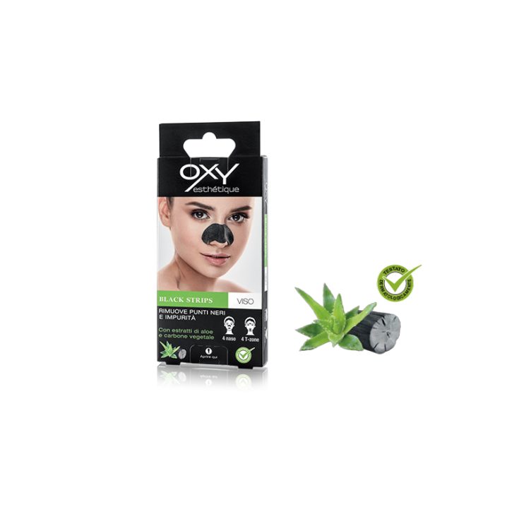 Rayures Noires Visage Oxy Esthétique 8 Patchs