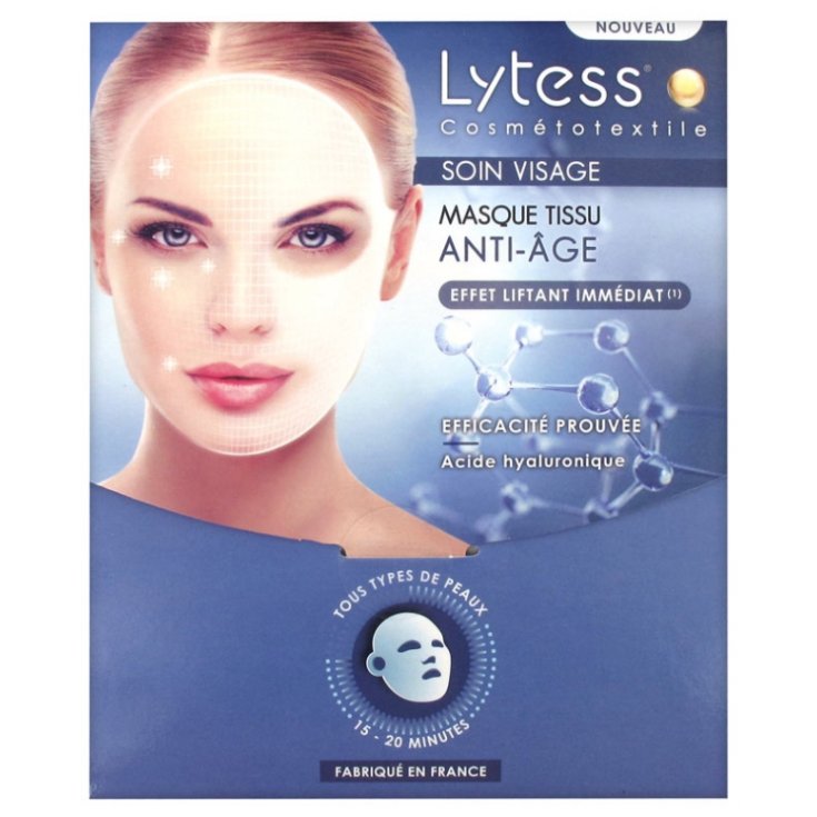 Masque Anti-Âge En Tissu Lytess® Cosmétotexile 1 Jetable