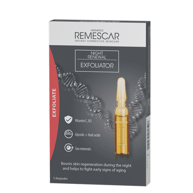 REMESCAR Gommage Régénérant Nuit 5 Ampoules