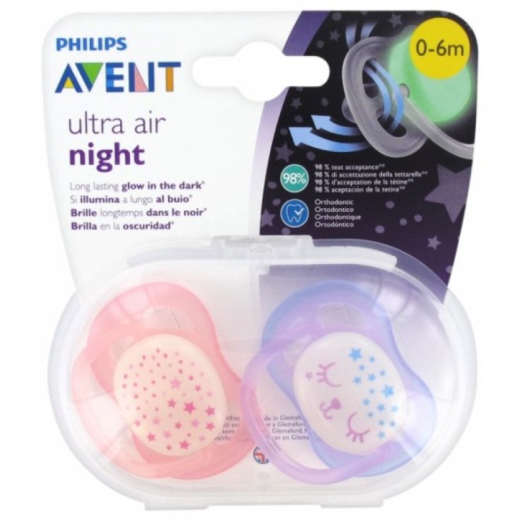 Ultra Air Philips Avent 0-6M 2 Sucettes Rose