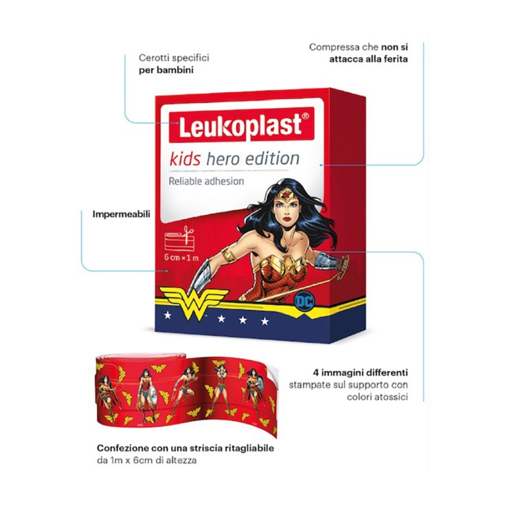 Kids Hero Edition 1mx6cm Leukoplast® 1 Patch En Bande