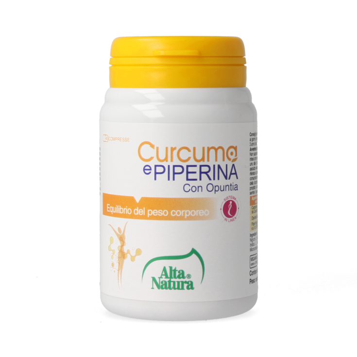 Curcuma et Pipérine avec Opuntia Alta Natura® 45 Comprimés