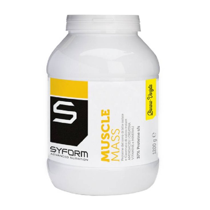 MUSCLE MASS SYFORM Banane Vanille 1200g