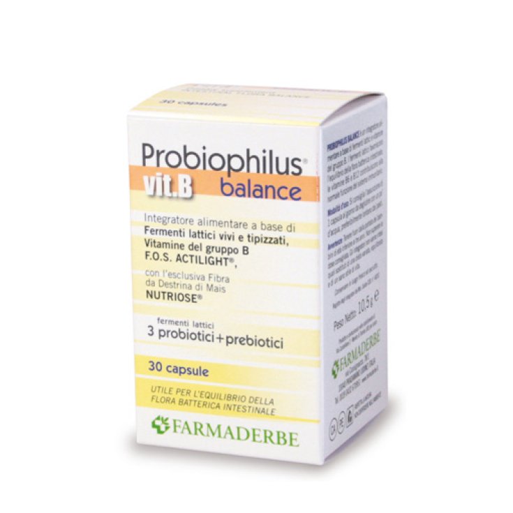 Probiophilus vit.B équilibre Farmaderbe 30 Gélules