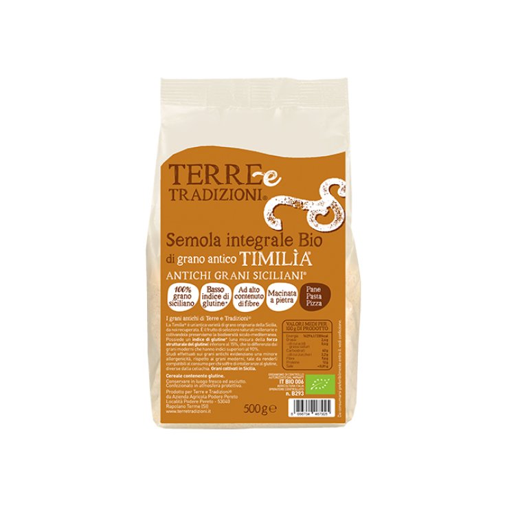Timilia® Semoule de Blé Complet Bio Terre E Tradizioni 500g