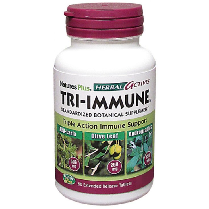 PLANTES TRI-IMMUNES ACTIFS Natures Plus 60 Comprimés