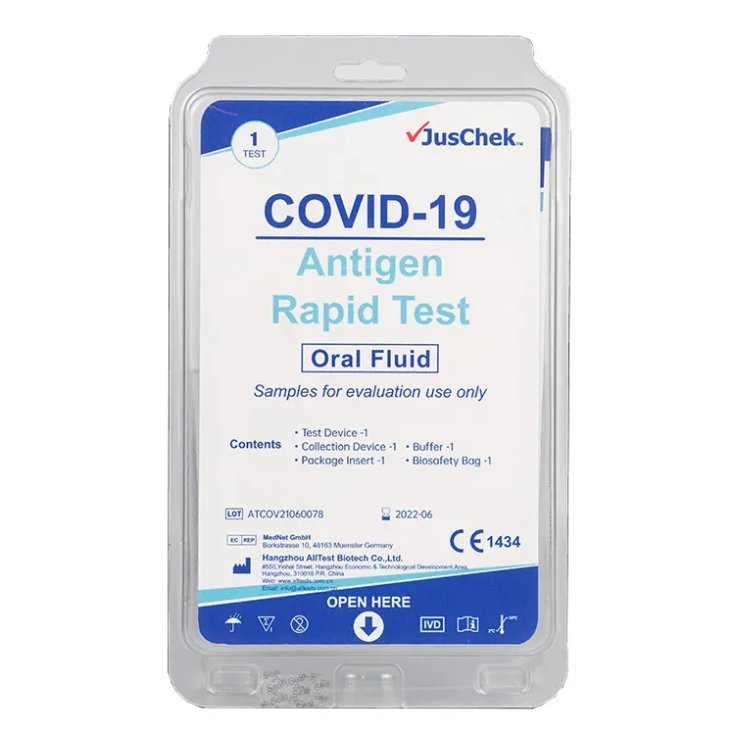 Antigène de test rapide COVID-19 Salive Juschek 1 pièce