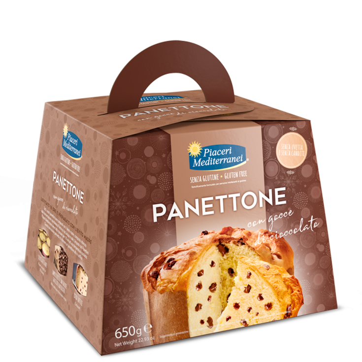 Panettone Aux Gouttes De Chocolat Piaceri Mediterranei 650g