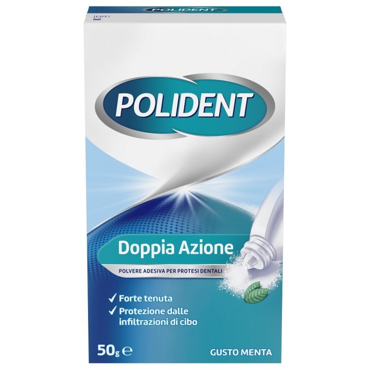 Poudre adhésive Polident® pour prothèses dentaires 50g