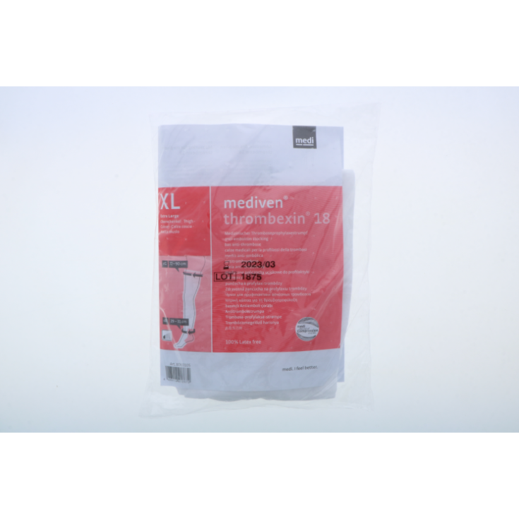 THROMBEXIN 18 Mediven Anti-thrombus Cuisse Chaussette Taille XL Court