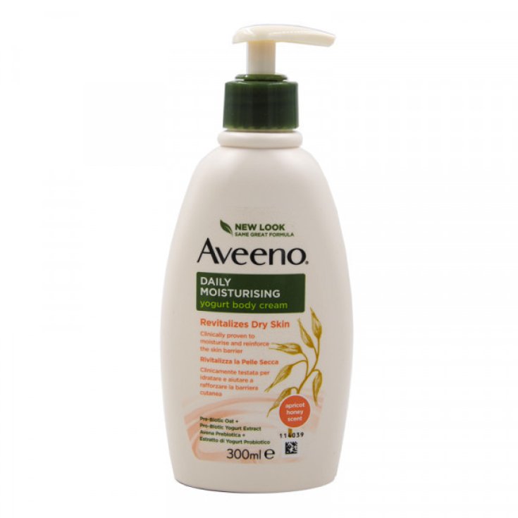 Aveeno Crème pour le corps au yogourt et à l'abricot 300 ml