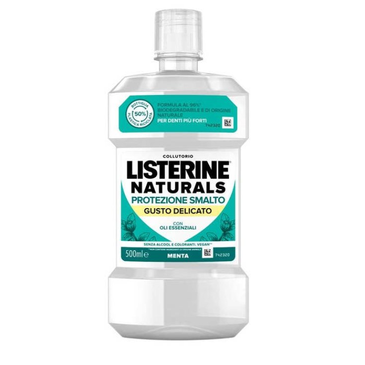 Protection Vernis à Ongles Listerine Naturals Bain de Bouche Goût Délicat 500 ml