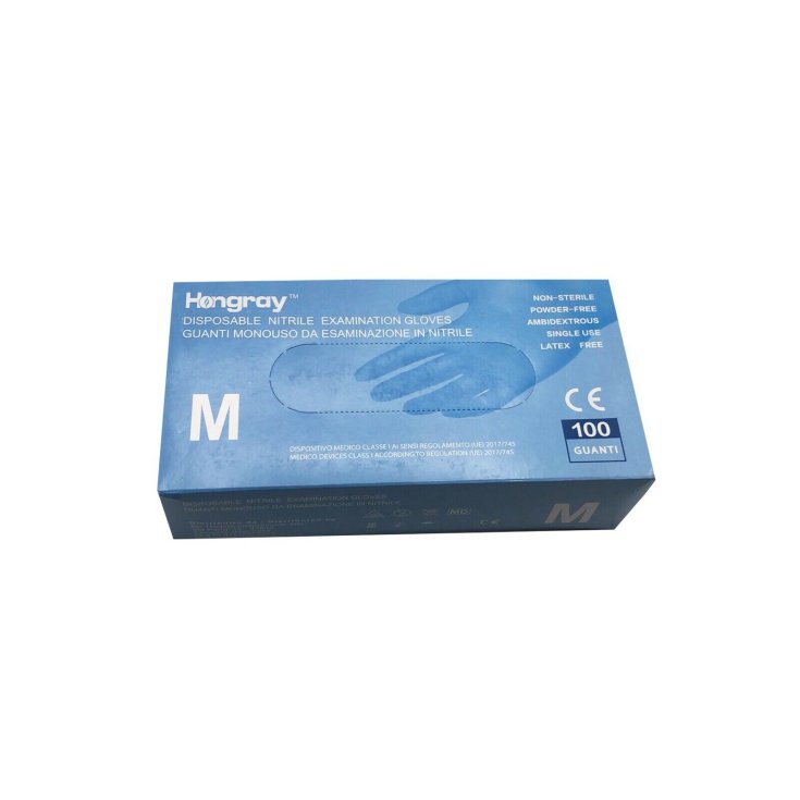 Hongray Gants Nitrile Taille M 100 Pièces