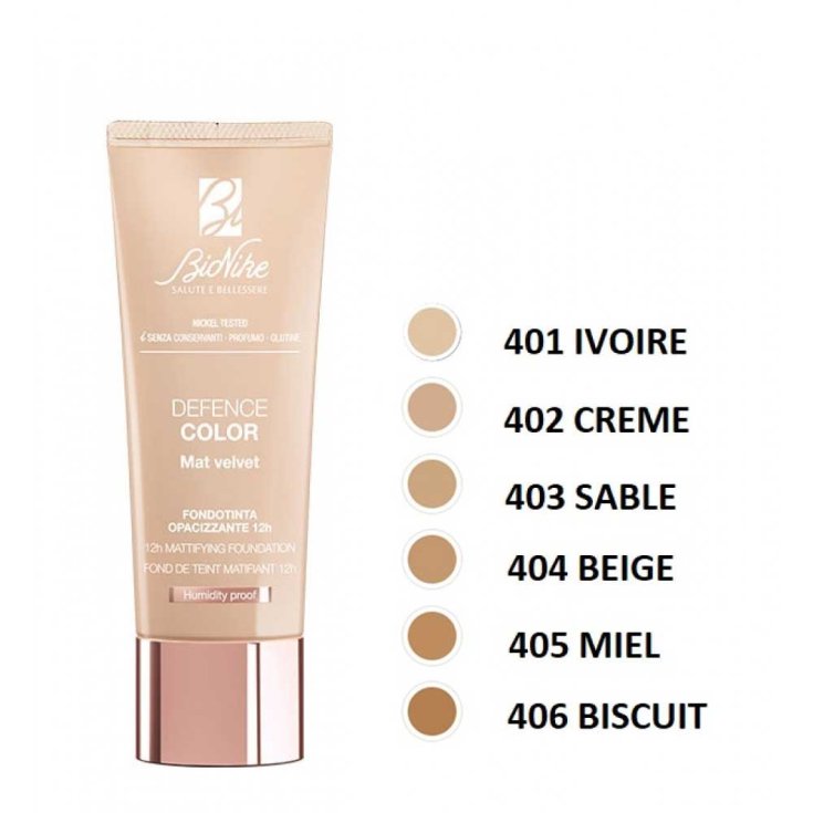 DEFENSE COULEUR VELOURS MAT N. 406 BISCUIT BioNike 30ml