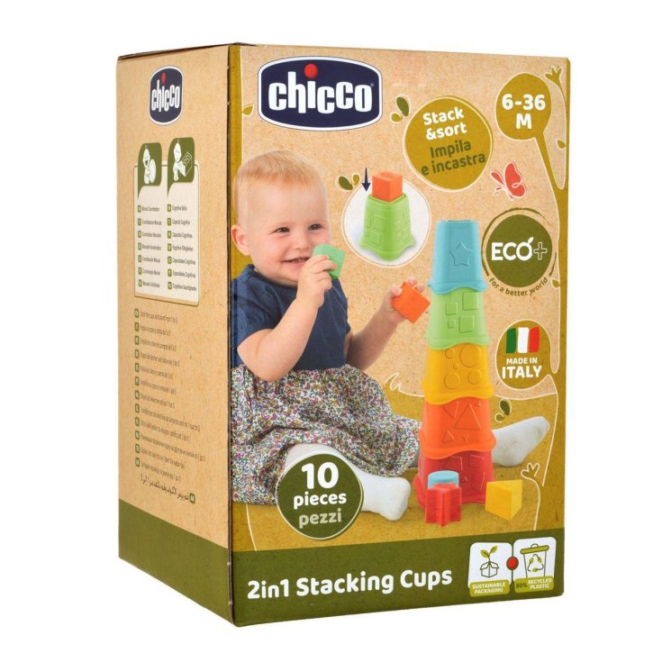 Gobelets empilables 2en1 ECO + CHICCO