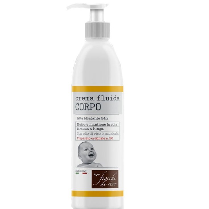 Crème Fluide Corporelle aux Flocons de Riz 400ml