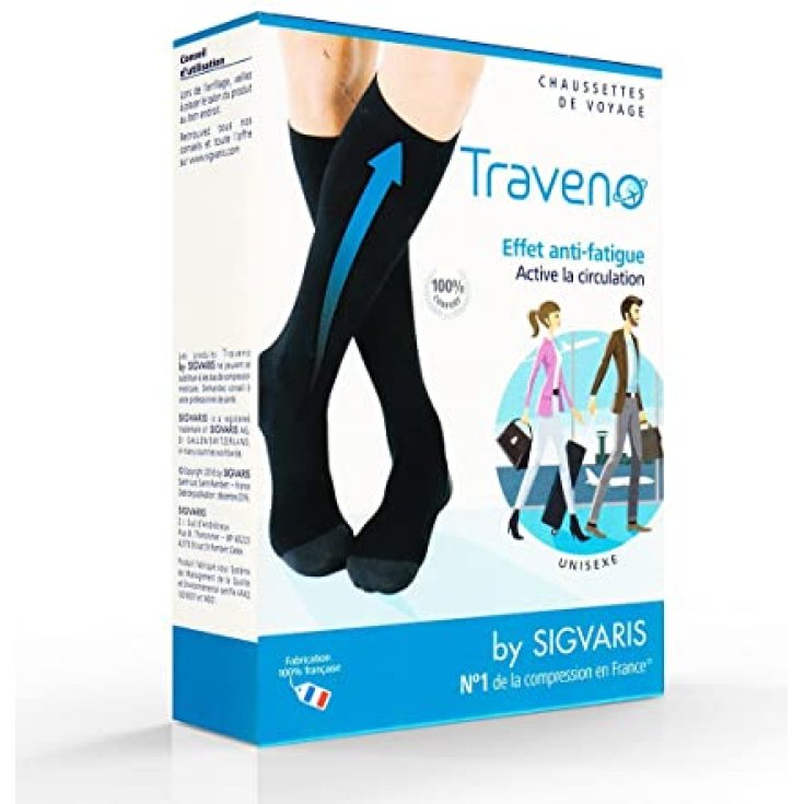 Traveno Taille 6 46-47 Marine SIGVARIS 1 Paire