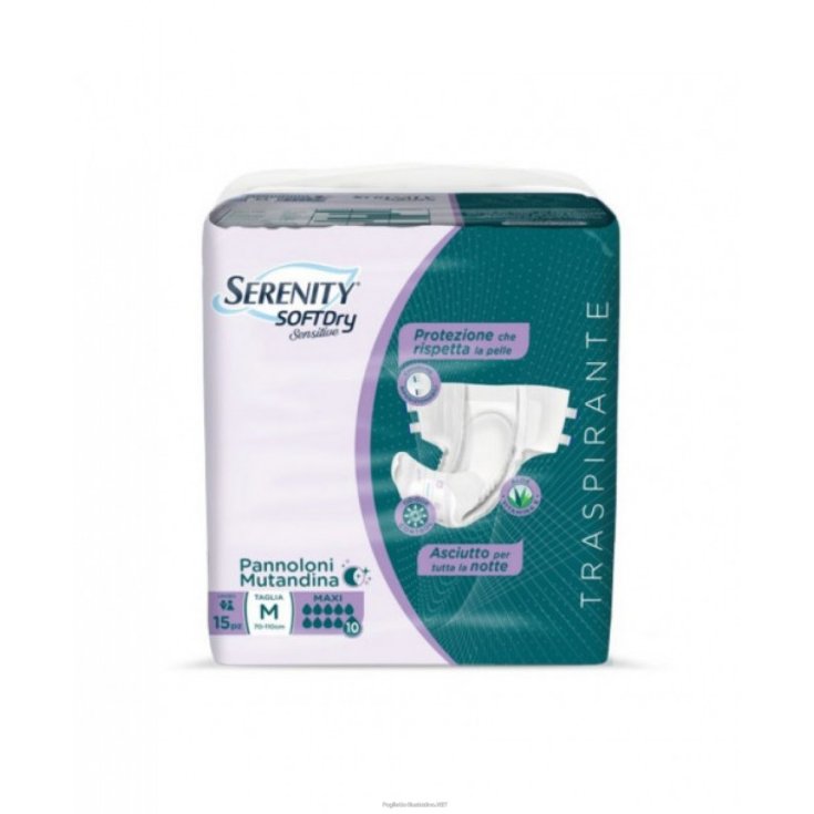 Serenity Soft Dry Maxi Pantalon Taille M 15 Pièces