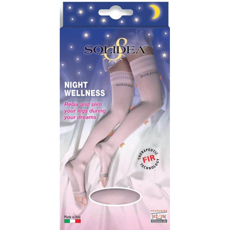 Night Wellness 70 Den Solidea® Hold Ups Couleur Noir Taille XL 1 Paire