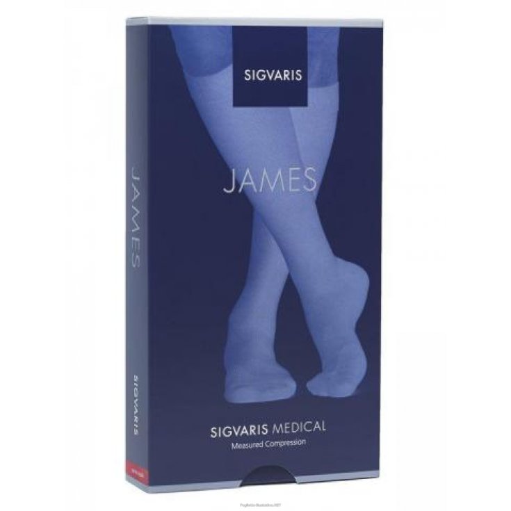 Mi-bas JAMES CCL2 Sigvaris Marron Taille L Plus Long