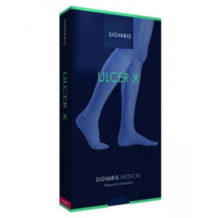 Mi-bas Ulcer X Sigvaris 503 Bout Ouvert Beige Taille L Court
