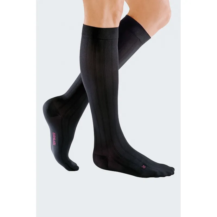 K1 Mediven pour homme mi-bas Noir Taille 4 Long