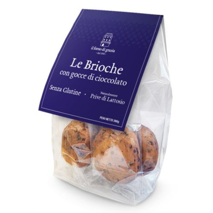 IL FORNO DI GRAZIA BRIOCHE AUX GOUTTES DE CHOCOLAT 200g