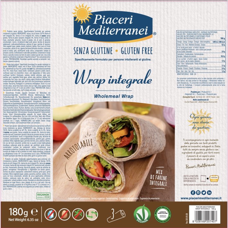 ENVELOPPEMENT INTÉGRAL PIACERI MEDITERRANEI® 180g