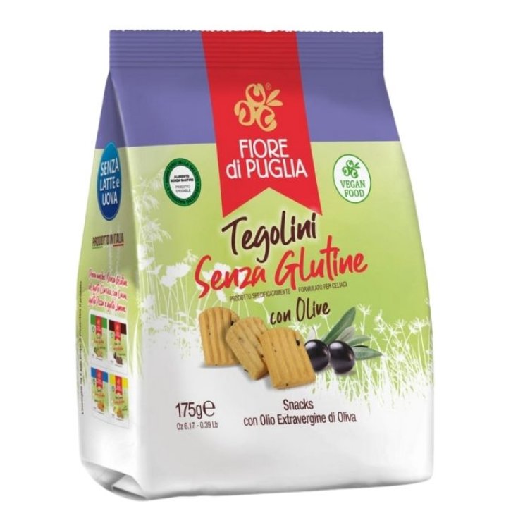 Tegolini aux olives sans gluten Fiore di Puglia 175gr