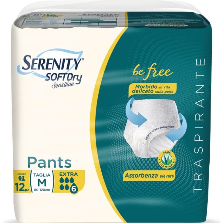 Pantalon Extra M Serenity Soft Dry Sensitive 12 Pièces
