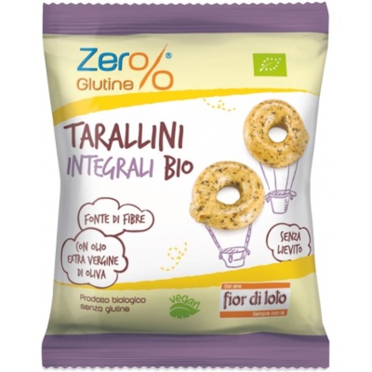 Zer% Gluten Biologique Tarallini Complète Fior Di Loto 30g