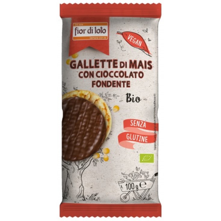 Galettes de Maïs Chocolat Noir Fior Di Loto 100g