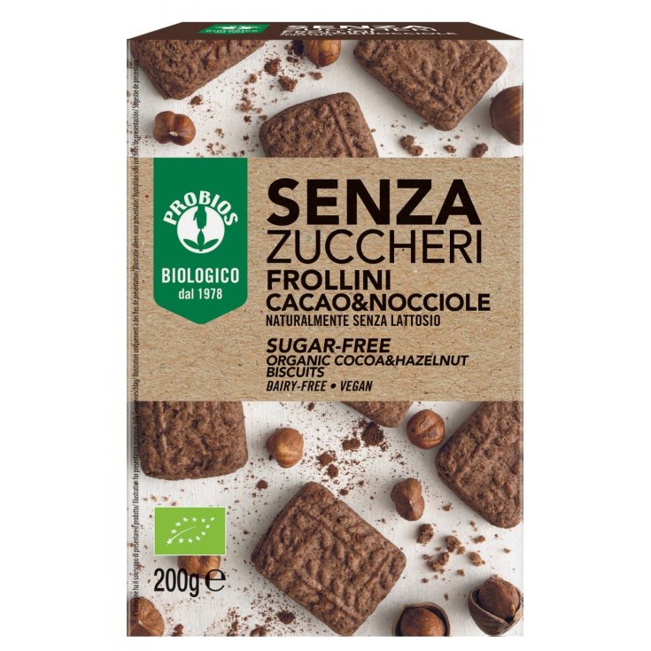 Probios Sablés Cacao & Noisette Sans Sucre 200g