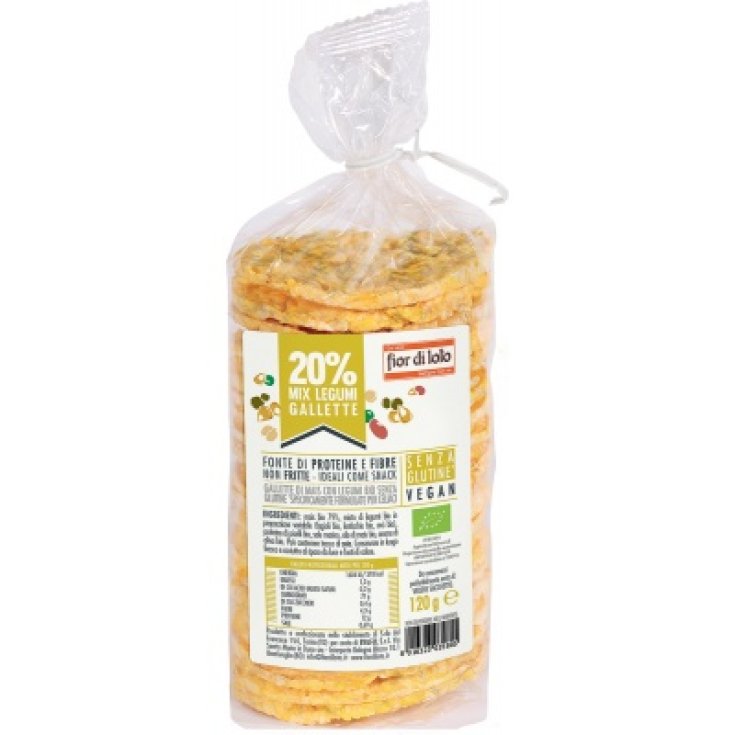 Galettes De Maïs Aux Légumineuses Bio Fior Di Loto 120g