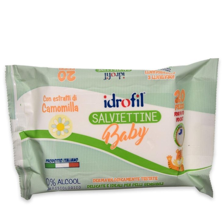 Lingettes bébé à la camomille Idrofil 20 pièces