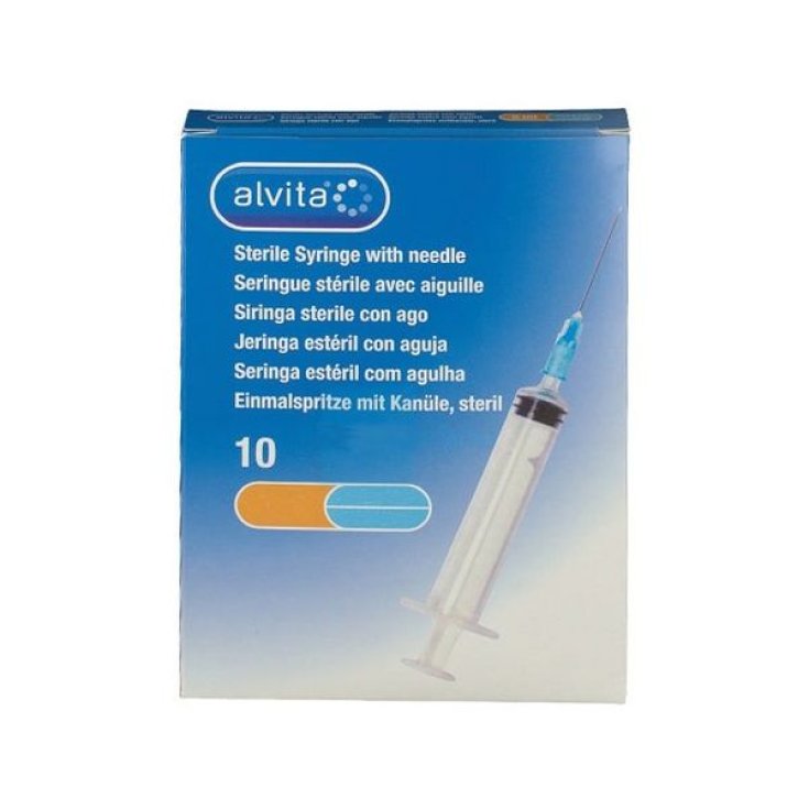ALVITA® SERINGUE JETABLE 5ML G23 10 Pièces