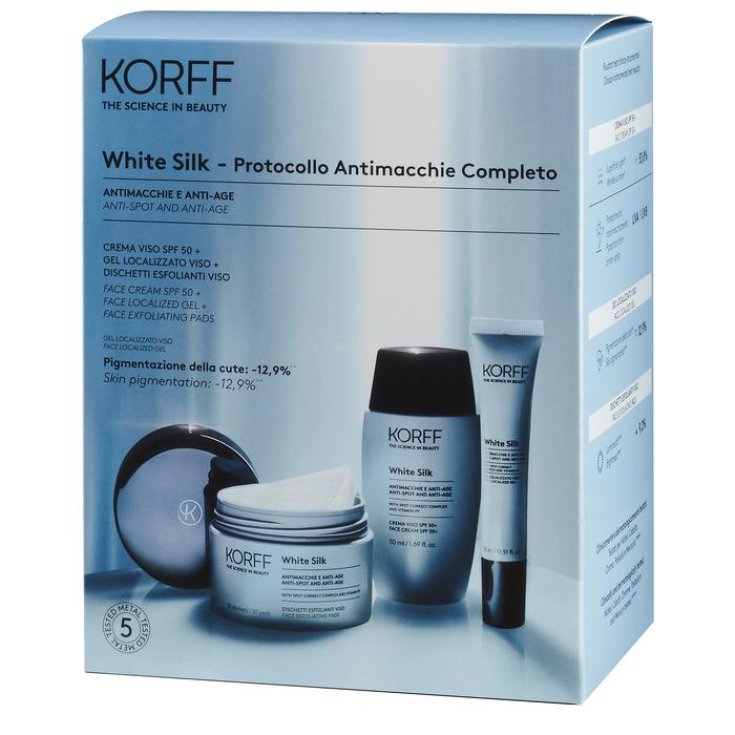 Coffret Korff Protocole Complet Anti-Taches Blanc Soie