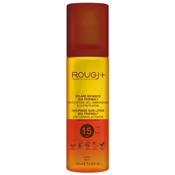 Biphasique Solaire Spf15 Rougj+ 200ml