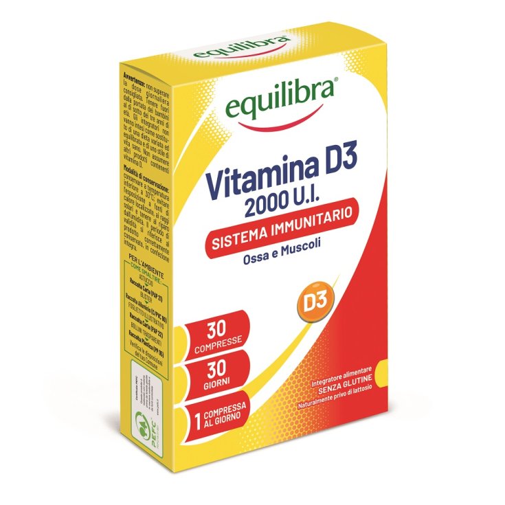 Vitamine D3 2000 UI Equilibra® 30 Comprimés