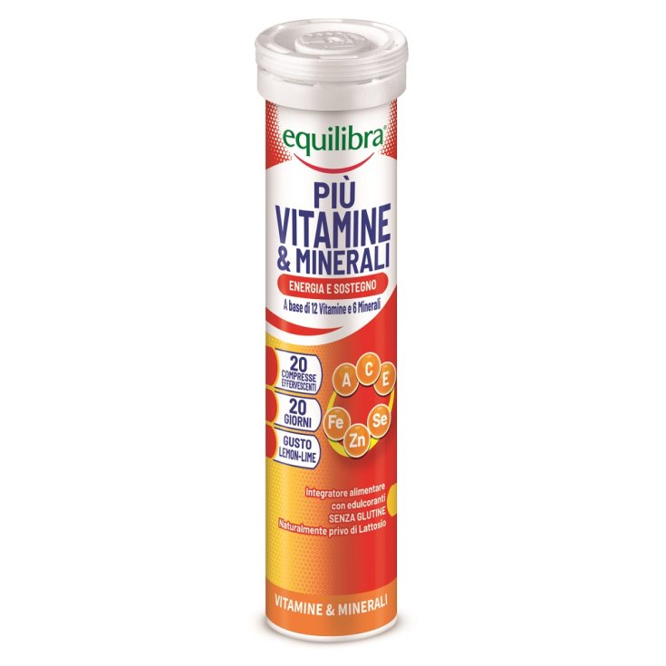 Plus Vitamines Et Minéraux Equilibra® 20 Comprimés Effervescents